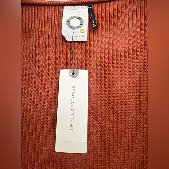 Anthropologie Akemi + Kin Long Open Knit Cardigan Hooded Sweater - Picture 4 of 7